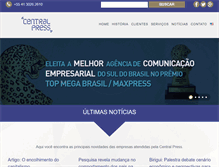 Tablet Screenshot of centralpress.com.br